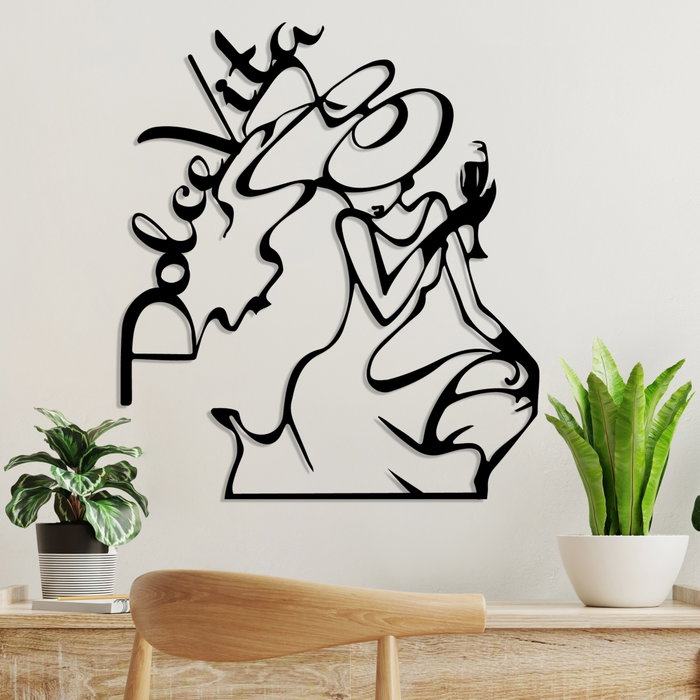 Wallity Dolce Vita 2 Escultura de pared metálica Negra Wallity Dolce Vita 2 Escultura de pared metálica Negra